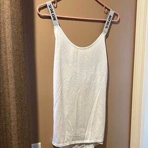 Nike White Tank Top with Black Straps